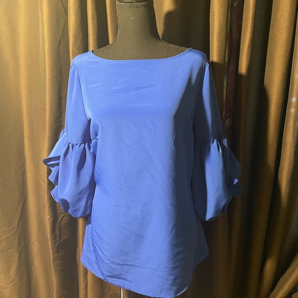 Calvin Klein Cobalt Blue Blouse